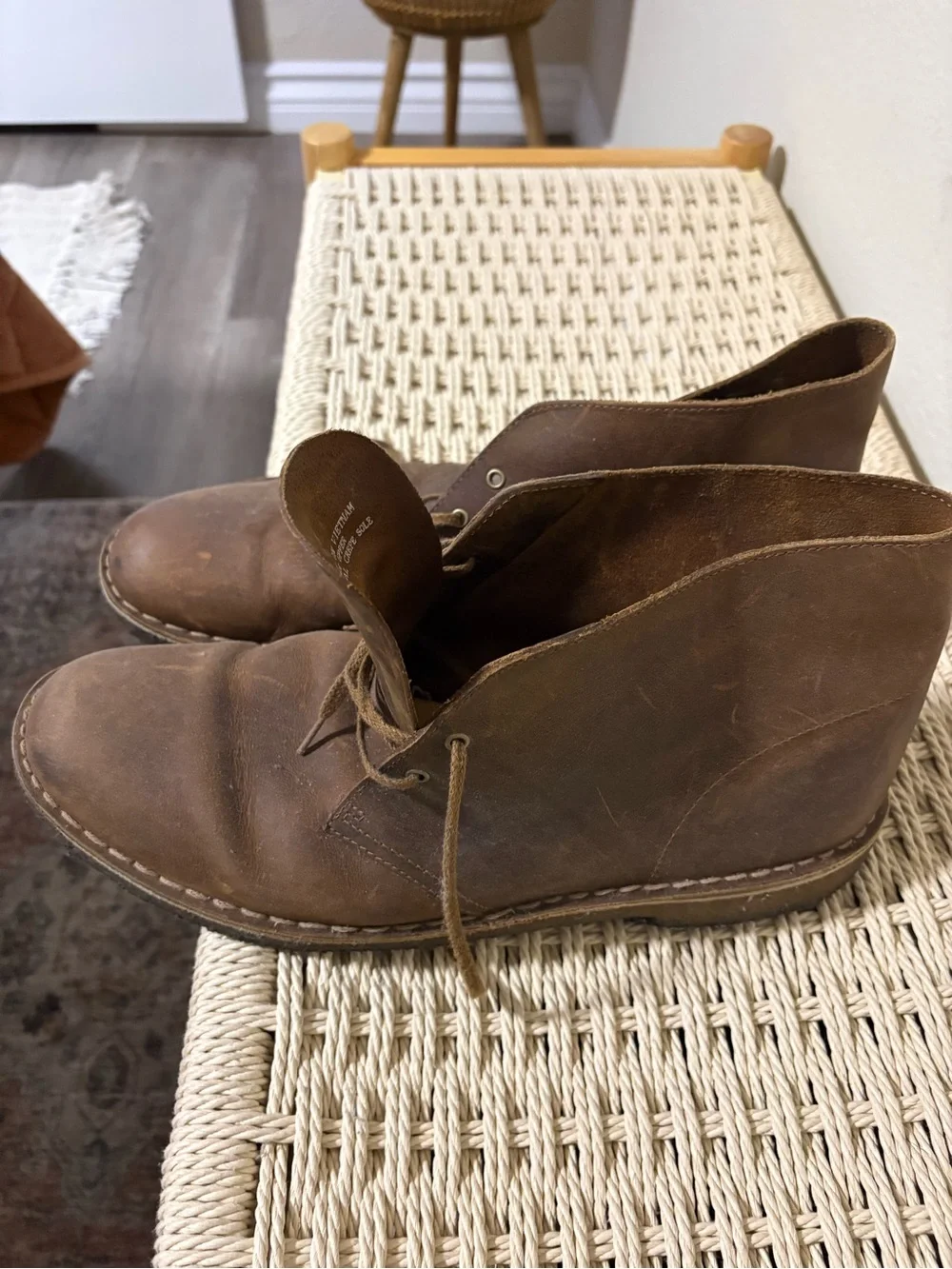 Clarks Men's Rustic Brown Leather Chukka Boots